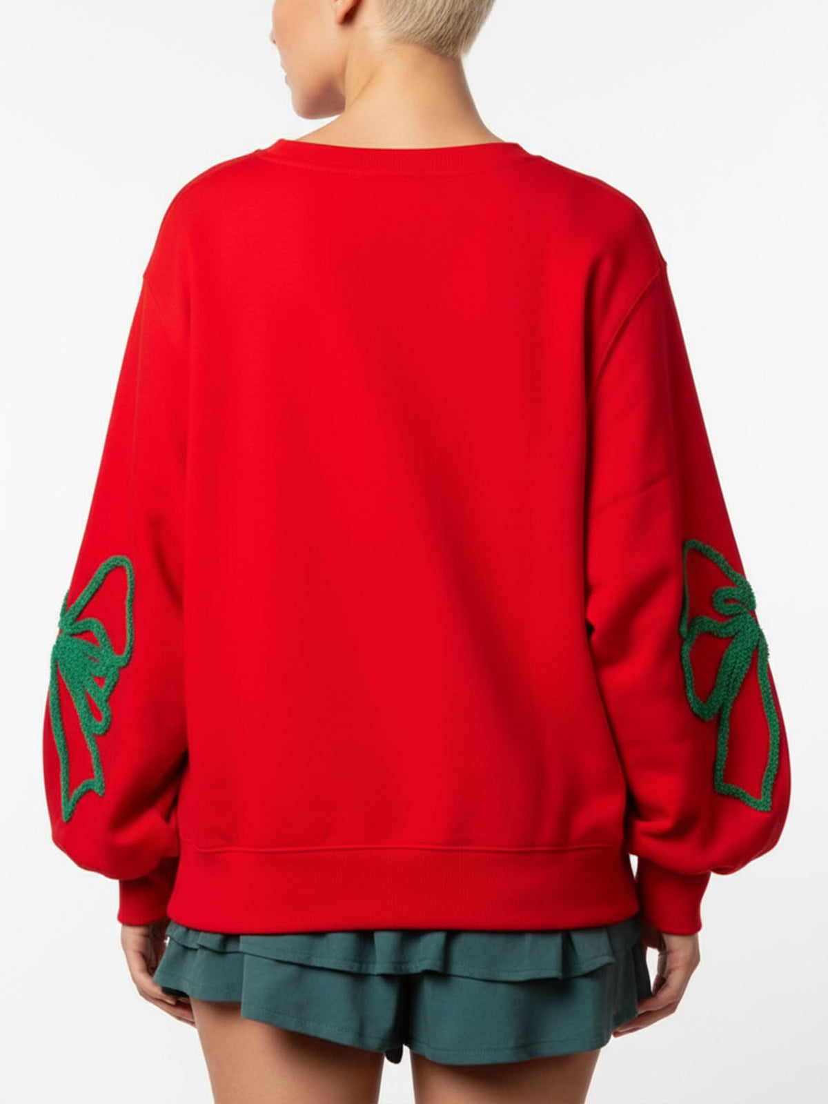 Sweatshirt Rouge à Nœud