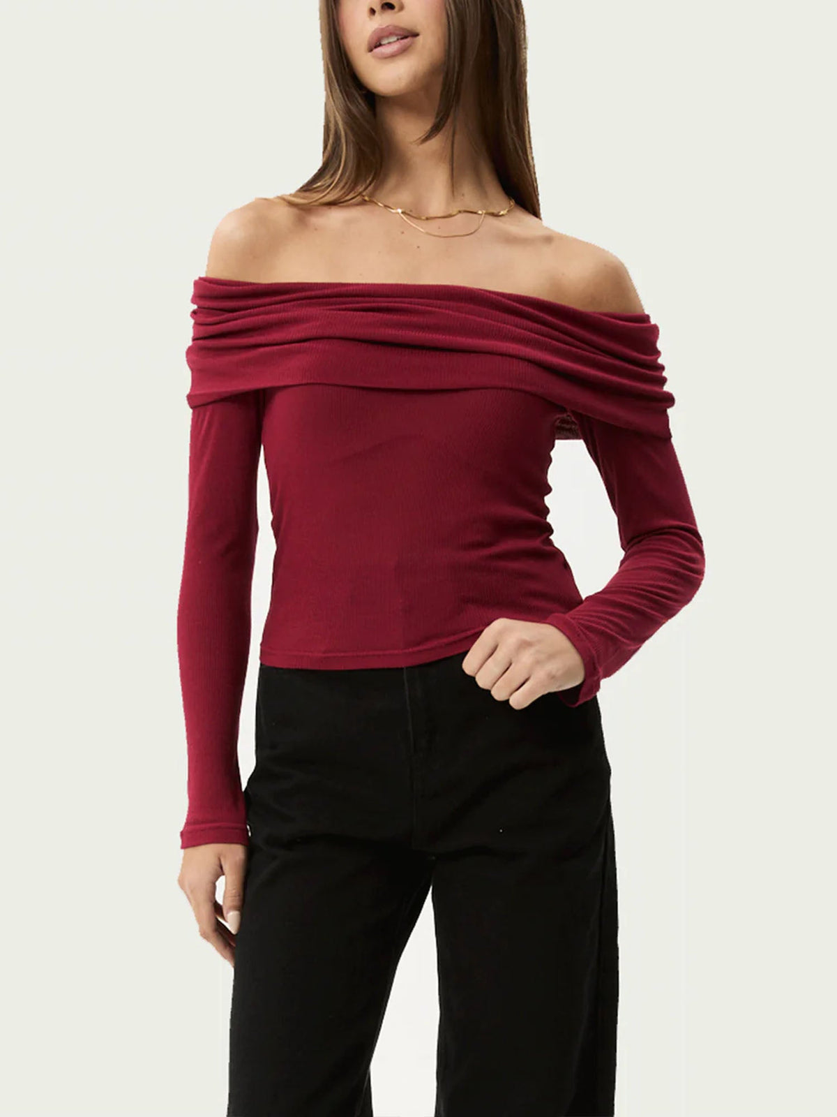 Pull en Maille Asymétrique à Une Épaule