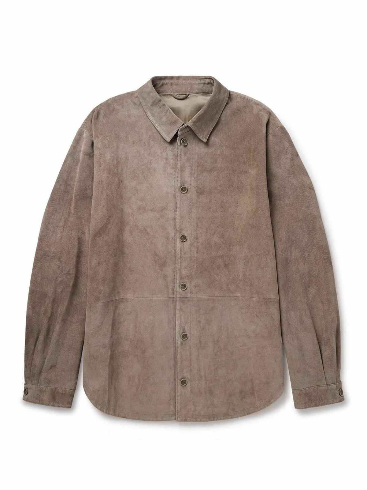 Chemise Ample à Col Rétro Kaki