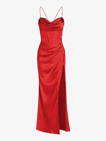 Robe Maxi Corset à Fente