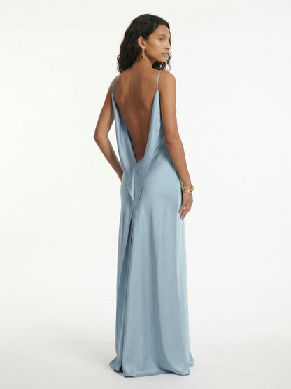 Robe Maxi Élégante Bordeaux