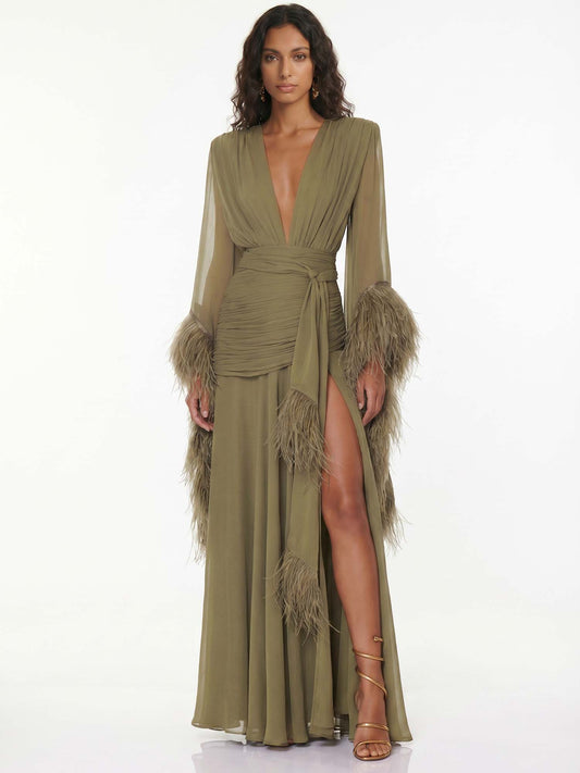 Robe Maxi Olive Éléonore