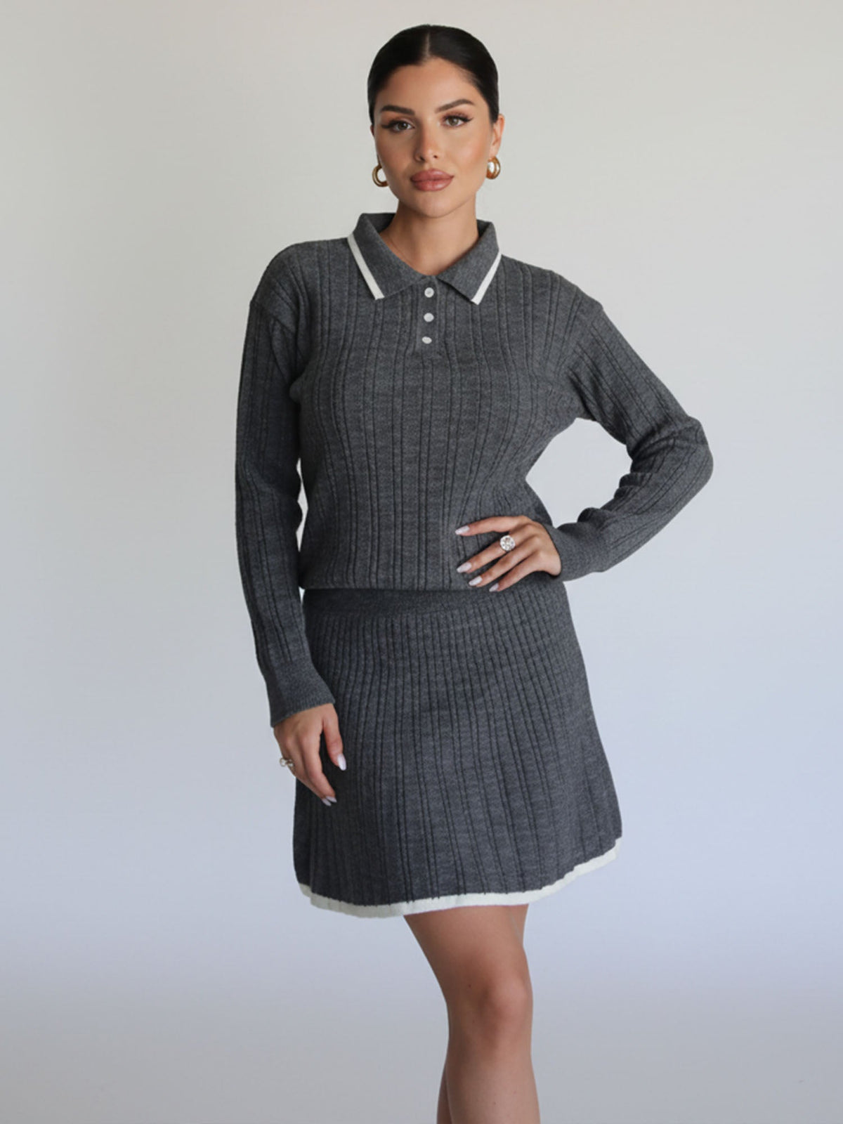 Ensemble Polo Gris
