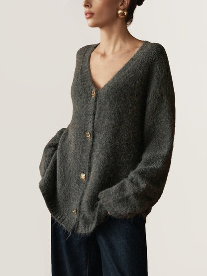Cardigan en Maille Boutonné