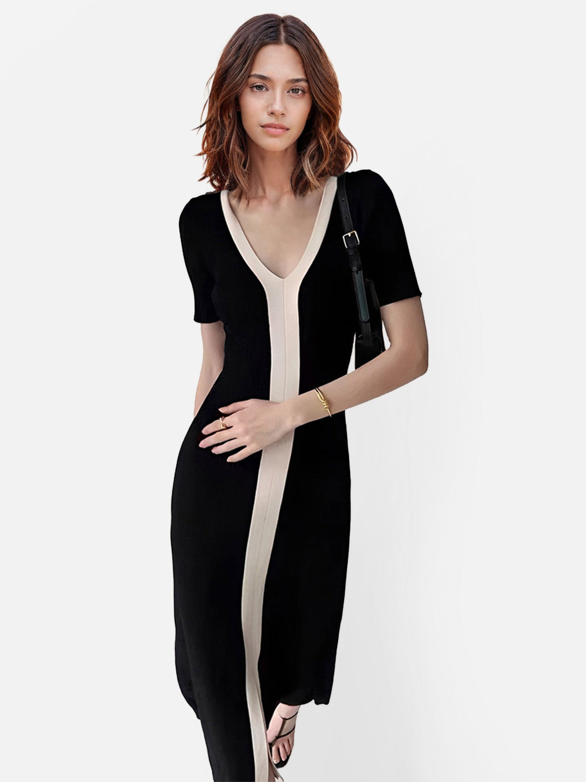Robe Midi Color Block