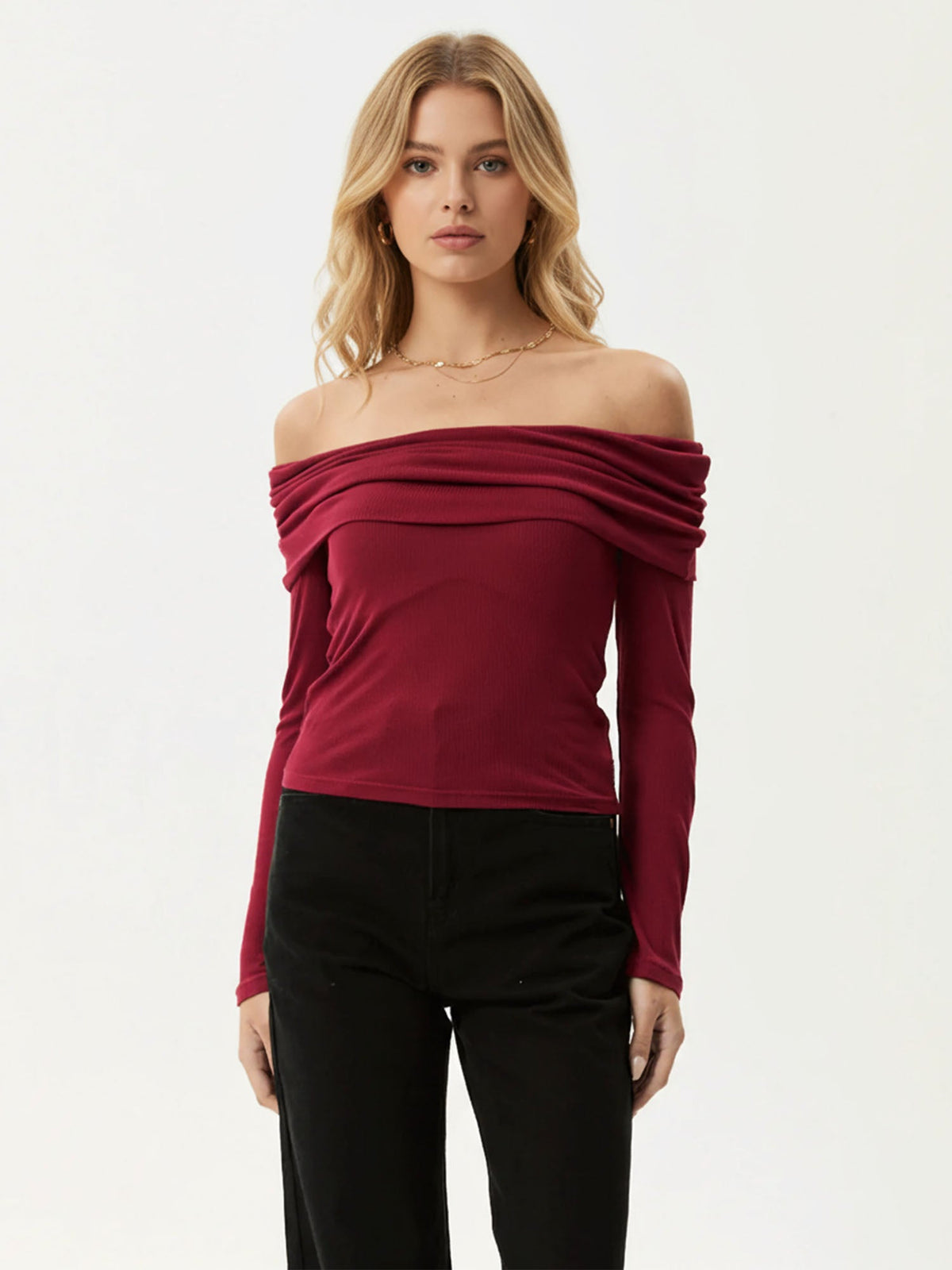 Pull en Maille Asymétrique à Une Épaule