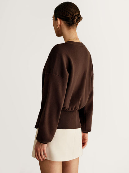 Cardigan Tricoté Cache-Cœur