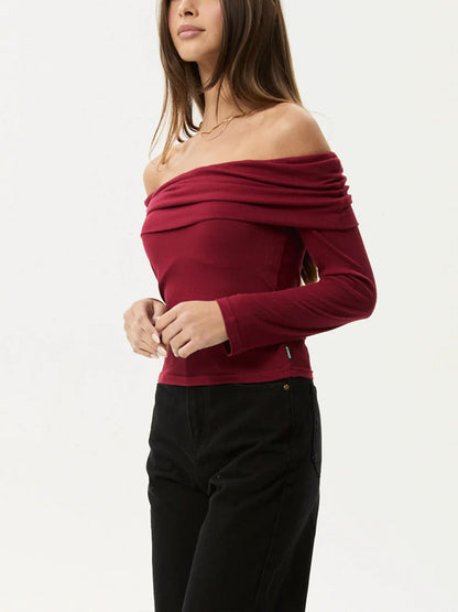Pull en Maille Asymétrique à Une Épaule