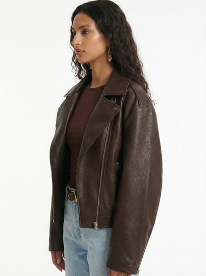 Veste Marron Ceinturée