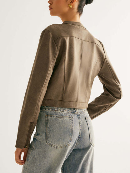 Veste Courte en Cuir