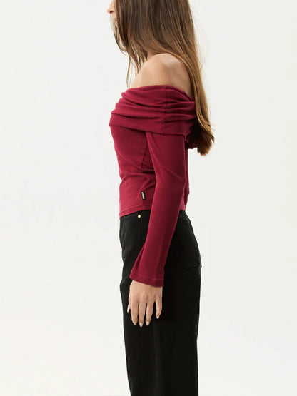 Pull en Maille Asymétrique à Une Épaule
