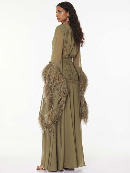Robe Maxi Olive Éléonore
