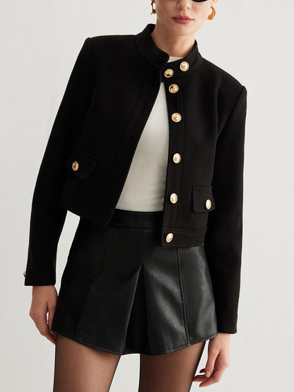 Veste Courte d’Inspiration Militaire