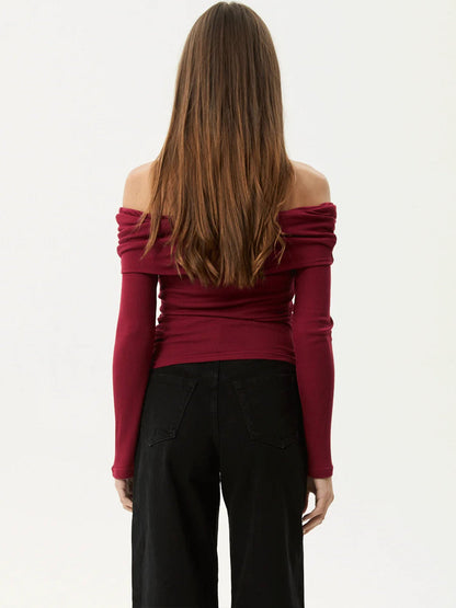 Pull en Maille Asymétrique à Une Épaule