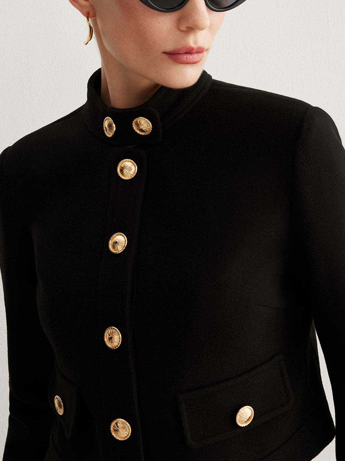 Veste Courte d’Inspiration Militaire