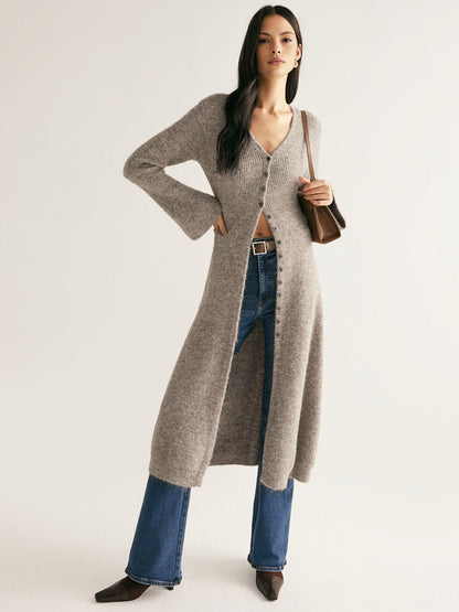 Cardigan Long en Laine