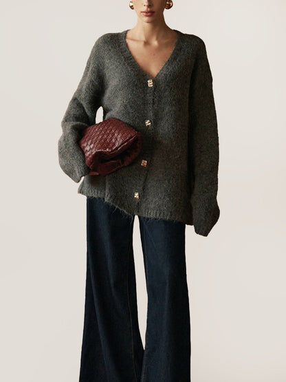 Cardigan en Maille Boutonné