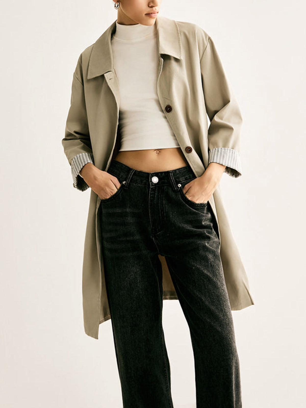 Manteau Trench Beige