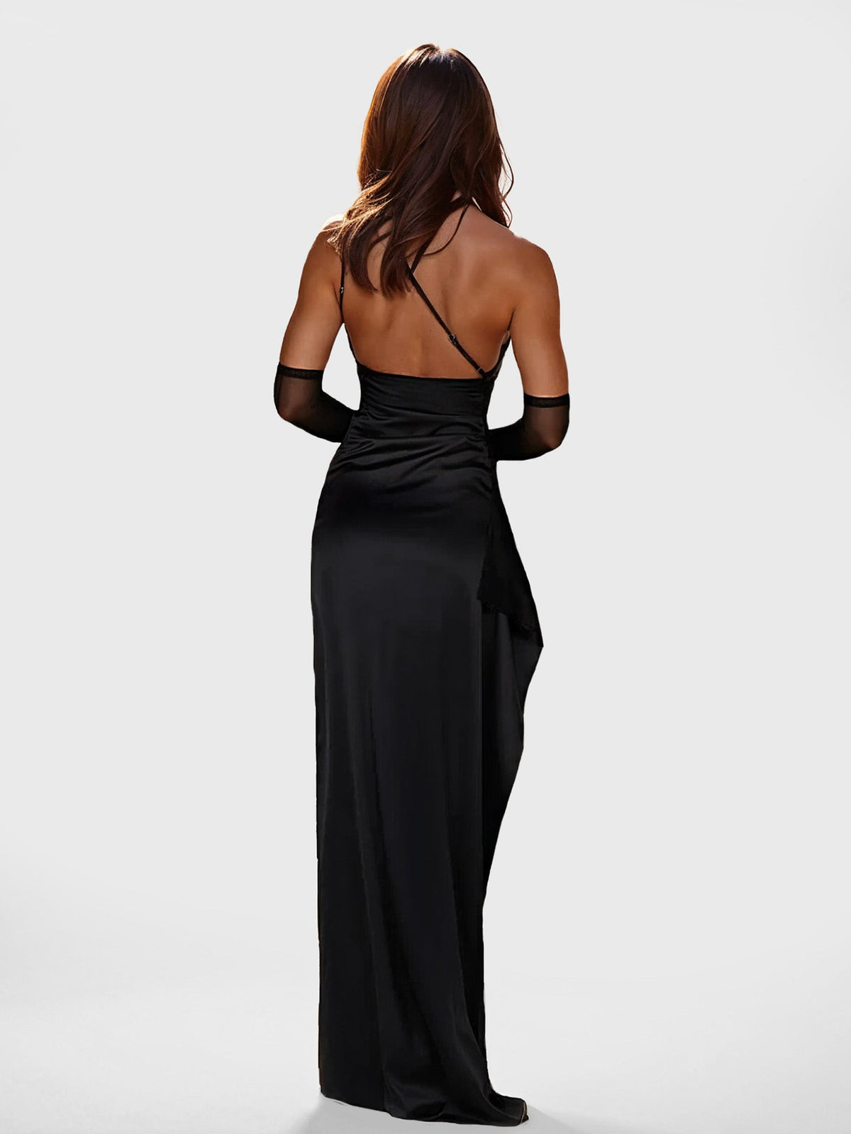 Robe de Soirée Asymétrique à Fente